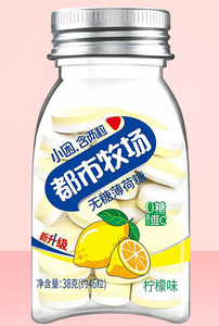 都市牧场无糖薄荷糖柠檬味38g