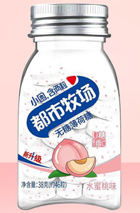都市牧场无糖薄荷糖水蜜桃味38g