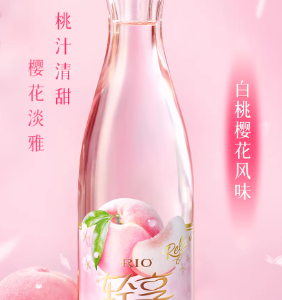 锐澳轻享白桃樱花风味300ml
