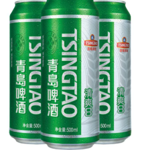 青岛啤酒清爽8°500ml