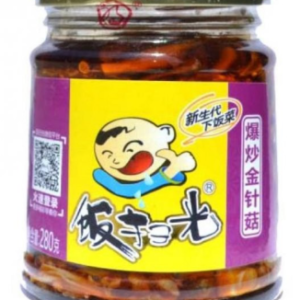 饭扫光爆炒金针菇
