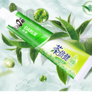 黑人茶倍健绿茶牙膏