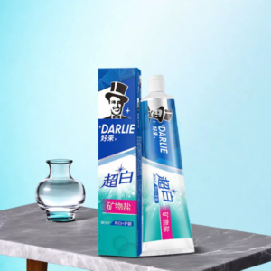 黑人超白矿物盐牙膏